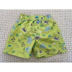Sea life Green Swim Trunks